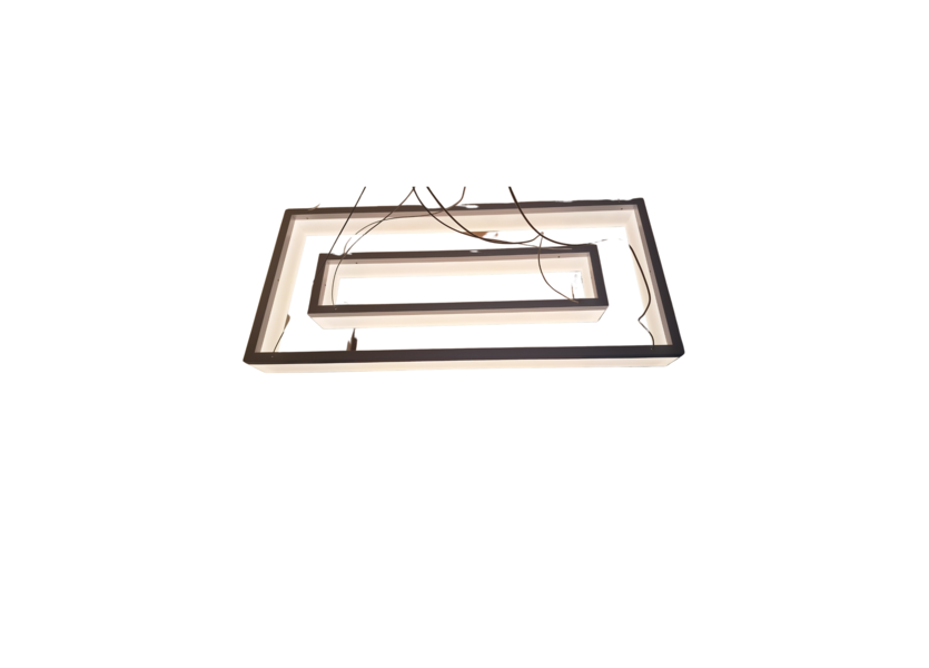 Hanglamp Modern Design Rechthoek 2 lampen incl LED - Scaldare Erice