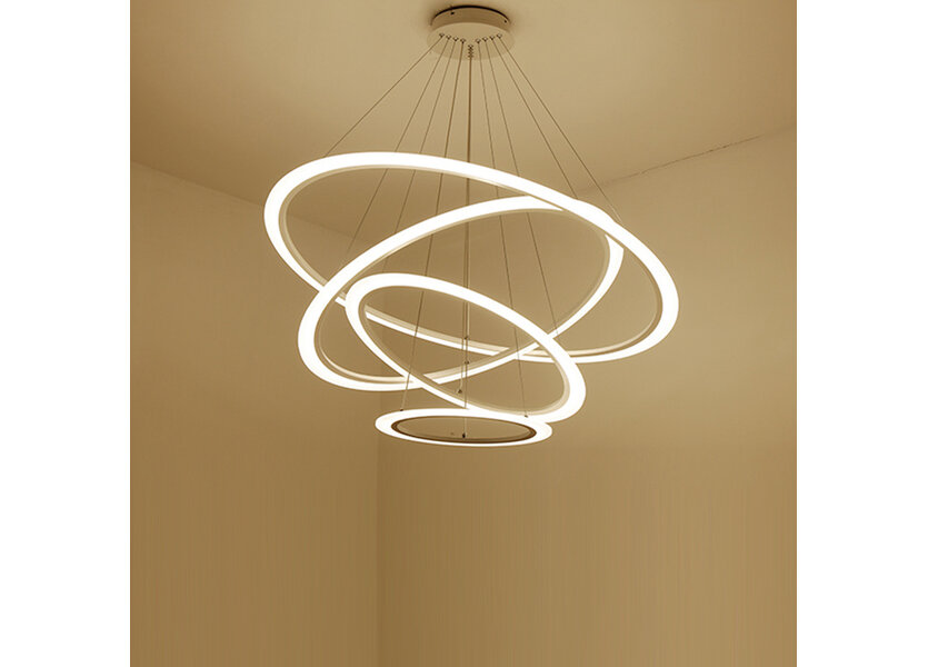 Ring Hanglamp 4 delen diam, 65/55/45/35 cm incl LED verlichting - Scaldare Gela