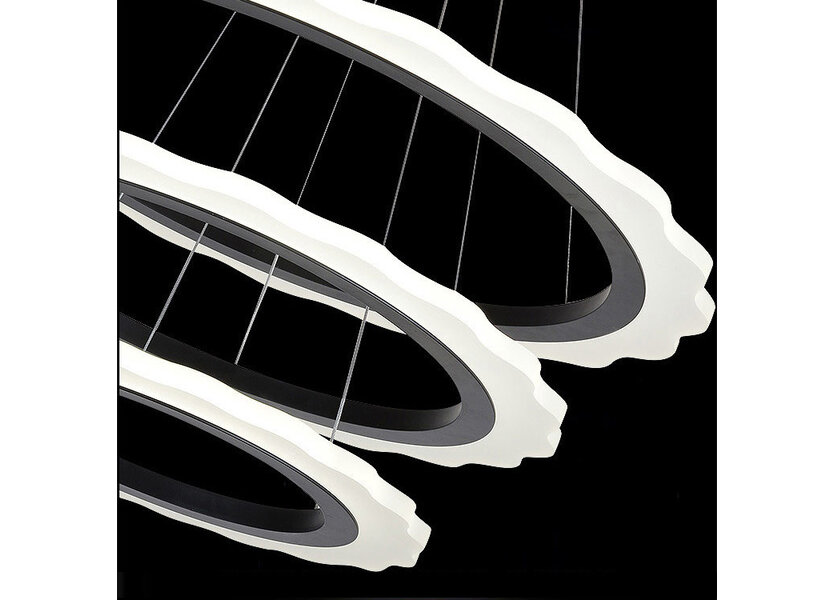 Ring Hanglamp 3 delen diam, 80/60/40 cm incl LED verlichting - Scaldare Canicatti