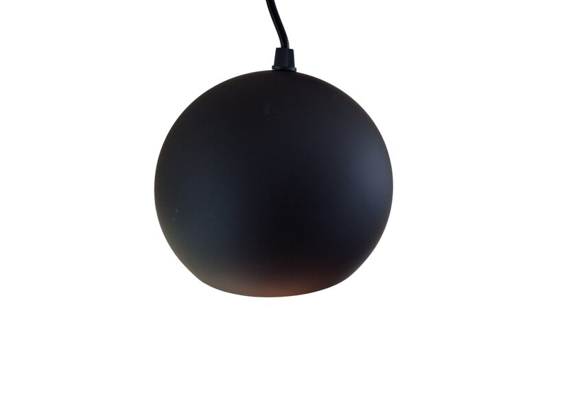 Hanglamp Design  Rond Zwart  Bol met Led verlichting - Scaldare Aosta