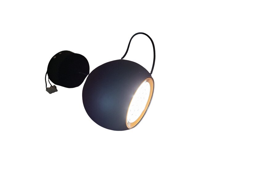 Hanglamp Design  Rond Zwart  Bol met Led verlichting - Scaldare Aosta