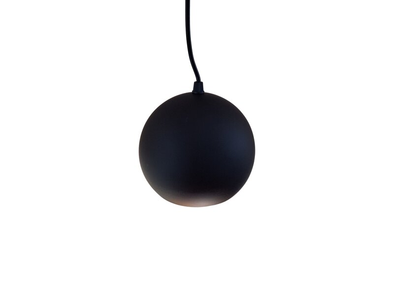 Hanglamp Design  Rond Zwart  Bol met Led verlichting - Scaldare Aosta