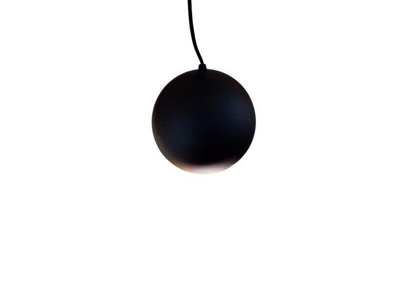 Hanglamp Design  Rond Zwart  Bol met Led verlichting - Scaldare Aosta