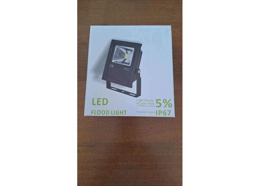 LED Bouwlamp 20 Watt - 4000K (helder wit) - IP67 - Crius