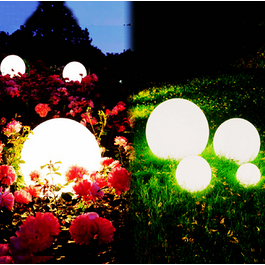Funnylights Set van 3 Lichtbollen Buiten Oplaadbaar 25, 30 en 35 cm LED RGB incl. Afstandsbediening - Funnylights Verona