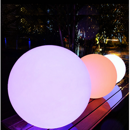 Funnylights Set van 3 Lichtbollen Buiten Oplaadbaar 25, 30 en 35 cm LED RGB incl. Afstandsbediening - Funnylights Verona