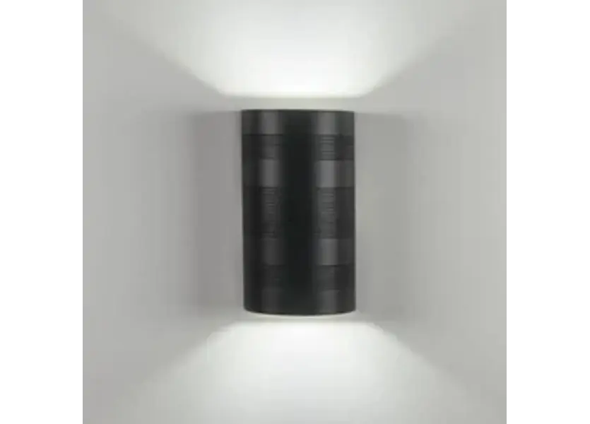 Moderne up down LED Buitenwandlamp Zwart - Garleds Duna