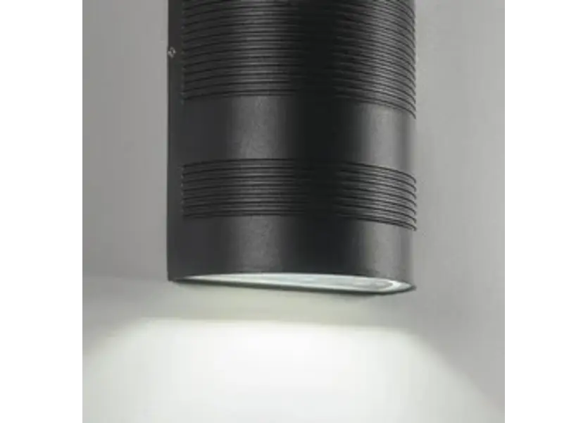 Moderne up down LED Buitenwandlamp Zwart - Garleds Duna