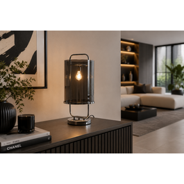 Scaldare Tafellamp Design Chrome Rond IJzer - Scaldare Leni