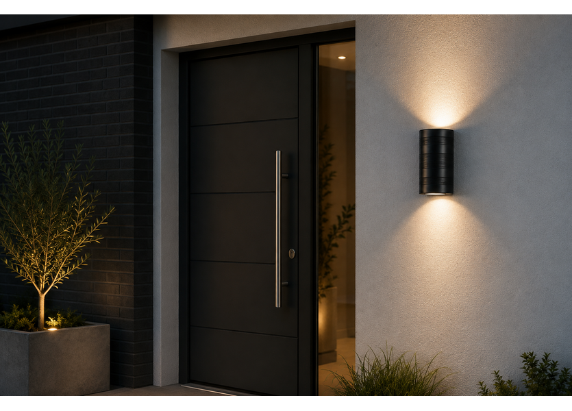 Moderne up down LED Buitenwandlamp Zwart - Garleds Duna