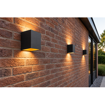 Garleds Moderne Buitenwandlamp up down Zwart IP65 incl. LED - Garleds Bellis