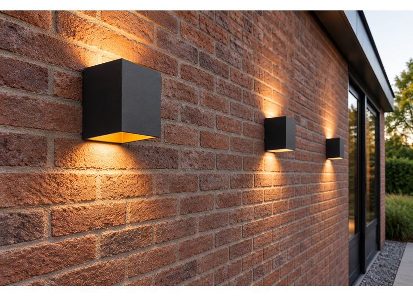 Moderne Buitenwandlamp up down Zwart IP65 incl. LED - Garleds Bellis