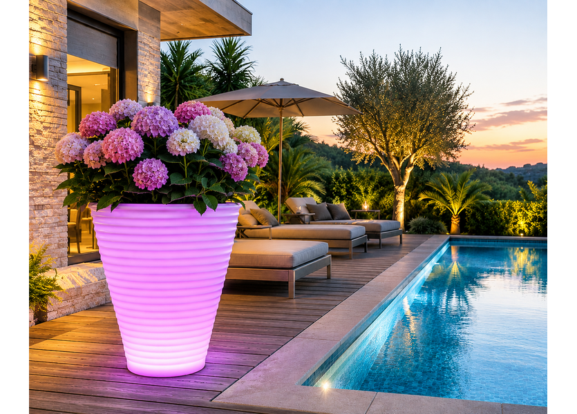 Staande Lamp LED Bloempot met AB 105 cm - Garleds Phydon