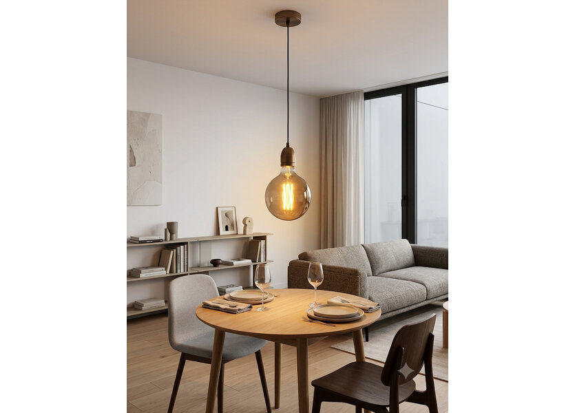 Crius LED Filament G200 E27 8W 827 Amber Dimbaar