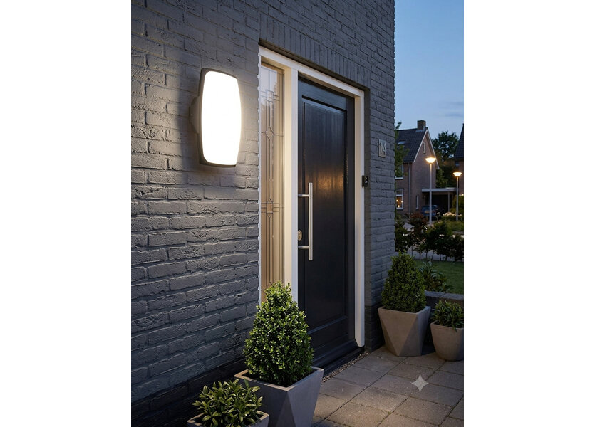 Moderne Buitenwandlamp Zwart incl. LED - Garleds Acreas