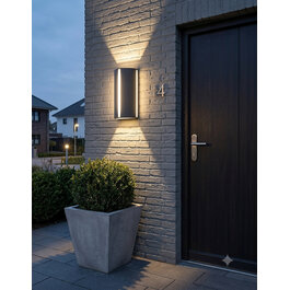 Garleds Moderne Buitenwandlamp up down Zwart IP65 incl. LED Wit Licht - Garleds Setos