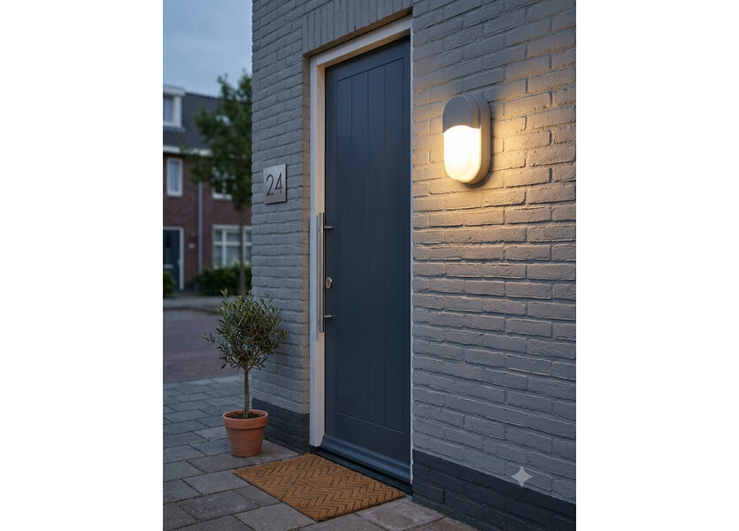 Moderne Buitenwandlamp Wit IP65 incl. LED - Garleds Bracken