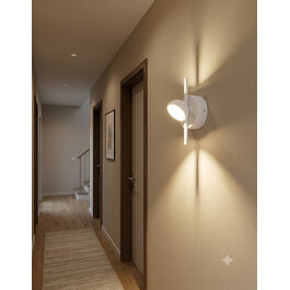 Scaldare Wandlamp LED Modern Wit Rond - Scaldare Faeto