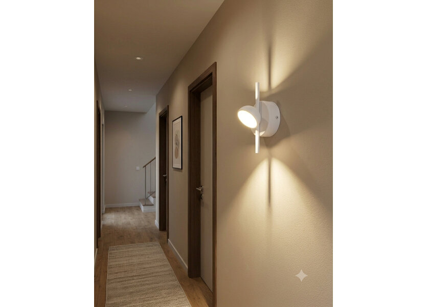 Wandlamp LED Modern Wit Rond - Scaldare Faeto