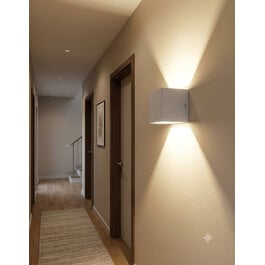 Scaldare Wandlamp LED Design Wit Kubus - Scaldare Olona