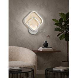 Scaldare Wandlamp LED Design Wit Vierkant - Scaldare Ischia