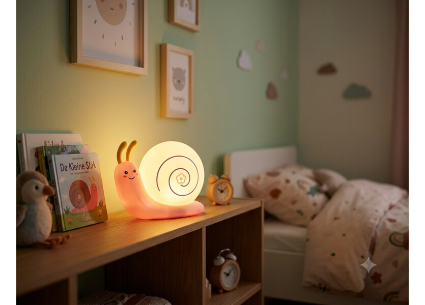 LED Tafellamp Slak Roze - Funnylights Natu