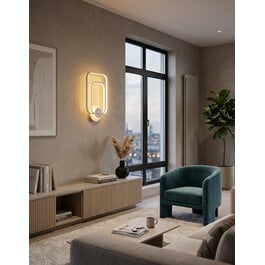 Scaldare Wandlamp LED Design Wit Rechthoek - Scaldare Gaeta