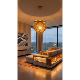 Madera Hanglamp Hout Houtkleur 45 cm - Madera Albar