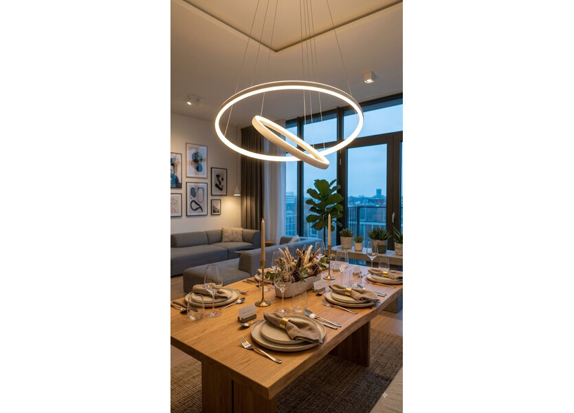 Hanglamp LED Wit Metaal - Scaldare Canelli