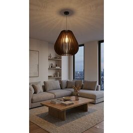 Madera Hanglamp Hout Bruin 60 cm - Madera Haya