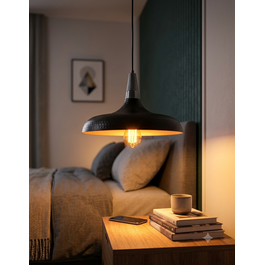 Valott Hanglamp Zwart Aluminium met hout - Valott Hanna