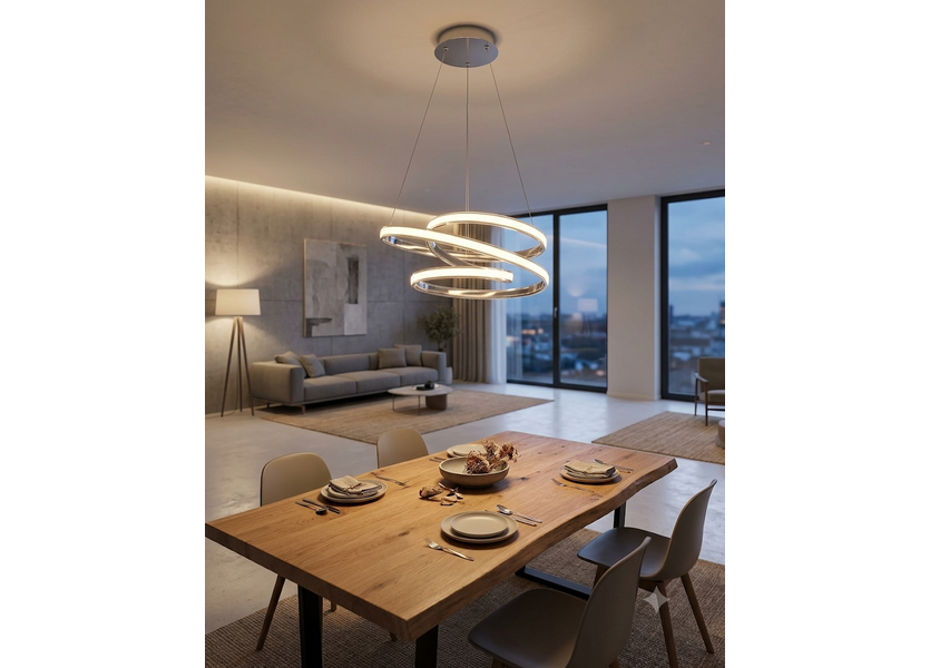 Hanglamp LED Design Wit Rond - Scaldare Gromo