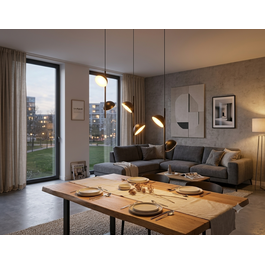 Scaldare Hanglamp LED Modern Zwart Rond 6 Lichtpunt - Scaldare Galbiate