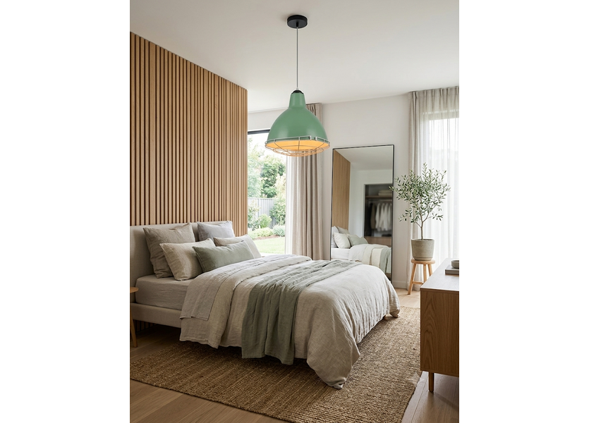Hanglamp Modern Groen Rond Metaal - Scaldare Taceno