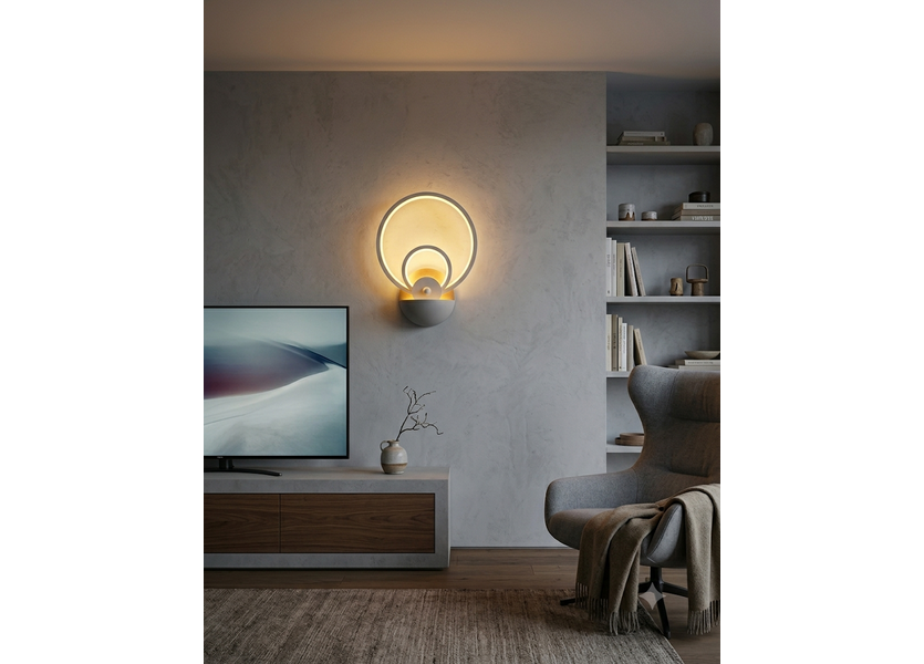 Wandlamp LED Design Wit Rond - Scaldare Gemonio