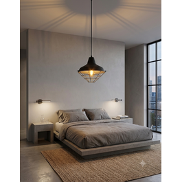 Valott Industriële Hanglamp Cage Design Zwart – Valott Kae