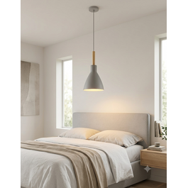 Valott Hanglamp Modern Wit Rond Aluminium en Hout - Valott Pirkko