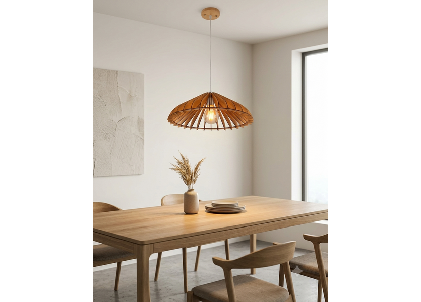 Hanglamp Hout Houtkleur 30 cm - Madera Olmo