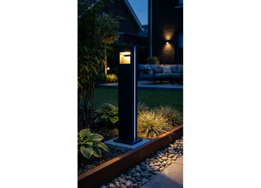 Design Staande Buitenlamp 80 cm IP65 Blauw Licht incl. LED - Garleds Cardo Tuinlamp