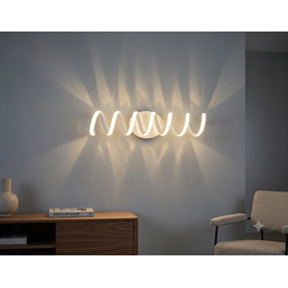 Scaldare Wandlamp LED Design Wit Spiraal   - Scaldare Esine