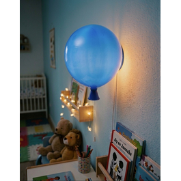 Funnylights Wandlamp Ballonlamp Blauw Groot inclusief 4W LED lamp - Funnylights