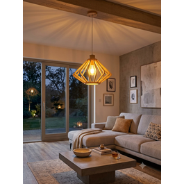 Madera Hanglamp Hout Houtkleur 45 cm - Madera Unedo