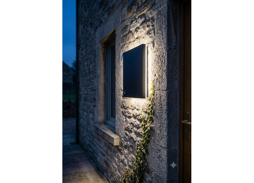 Moderne Buitenwandlamp Zwart IP65 incl. LED - Garleds Bamboe