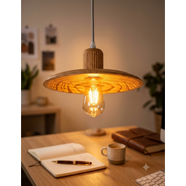 Madera Hanglamp Hout Houtkleur 29 cm - Madera Carrasco
