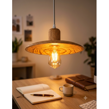 Madera Hanglamp Hout Houtkleur 29 cm - Madera Carrasco