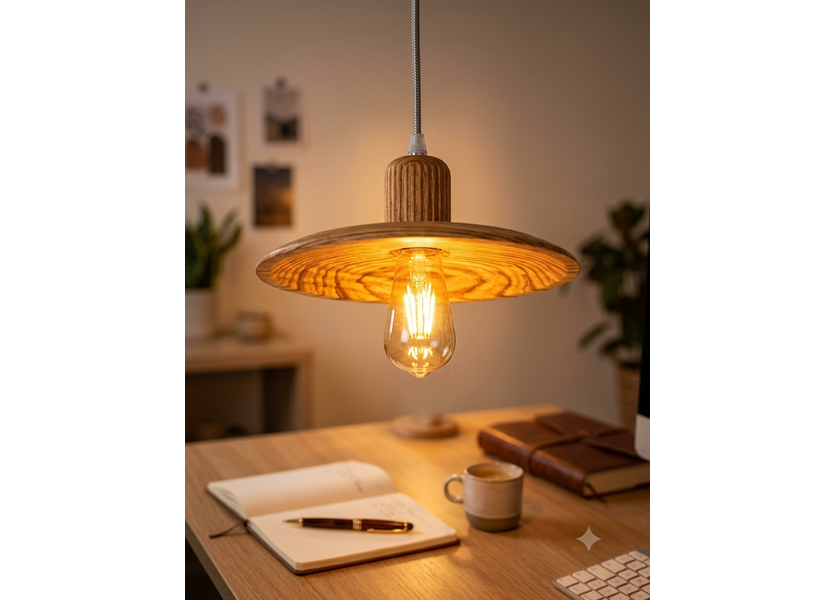 Hanglamp Hout Houtkleur 29 cm - Madera Carrasco