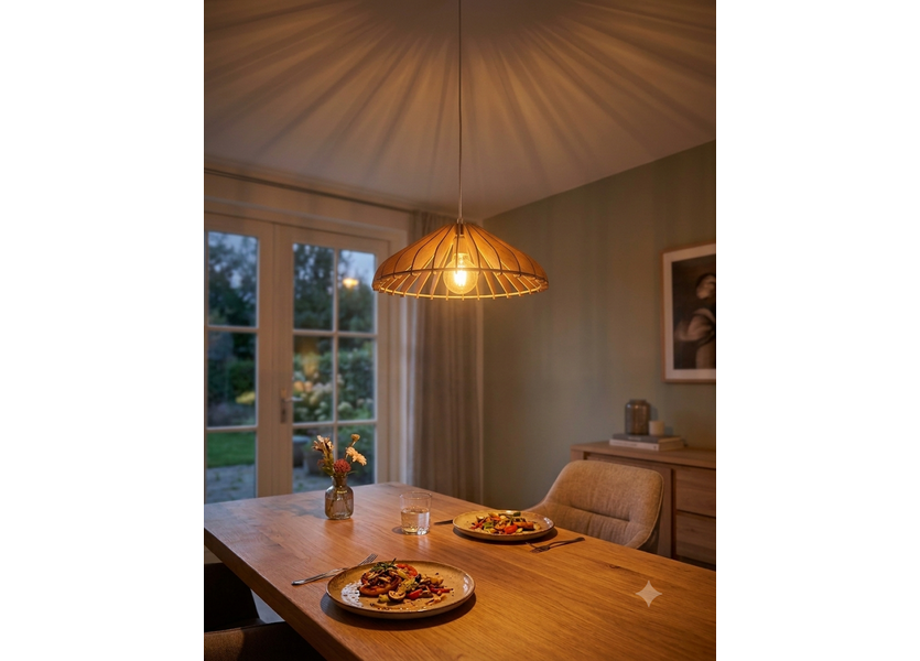 Hanglamp Hout Houtkleur 50 cm - Madera Olmo