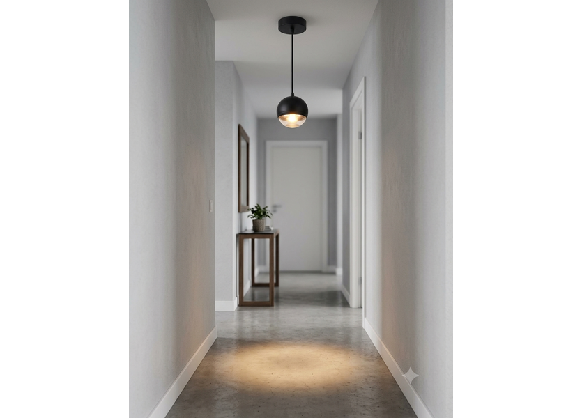 Hanglamp LED Modern Zwart Aluminium - Scaldare Lunata