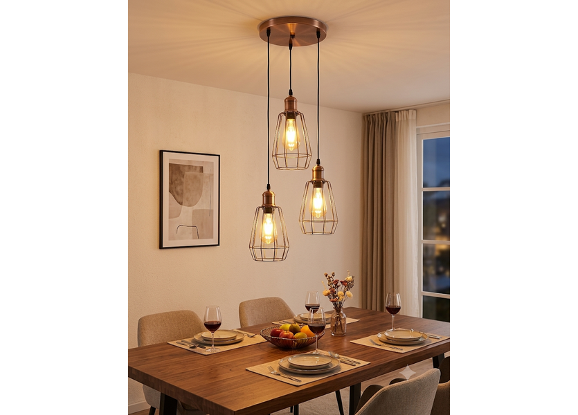 Moderne Drielichts Hanglamp 14 cm - Scaldare Avella
