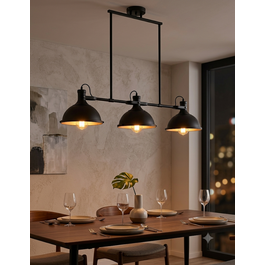 Scaldare Zwarte Trio Hanglamp – Scaldare Caneva